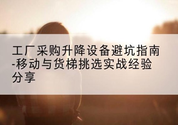 碾子山移动式升降机怎么选-工厂采购升降设备避坑指南-移动与货梯挑选实战经验分享